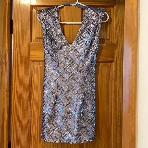 Silver glitter mini dress - Picture 1 of 1